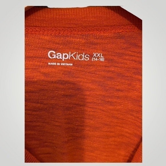 Gap Kids Orange Long Sleeved Shirt, Size XXL (14-16) - Picture 4 of 4